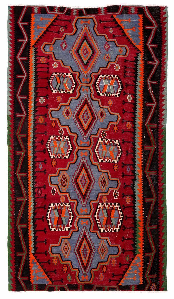 CAUCASIAN HANDWOVEN RUG MULTI 156x275