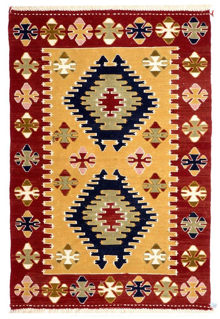 SARIGÖL EL DOKUMA KİLİM MULTİ 79x122