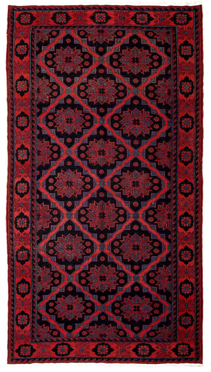 SOUMAK HANDWOVEN RUG RED 193x353