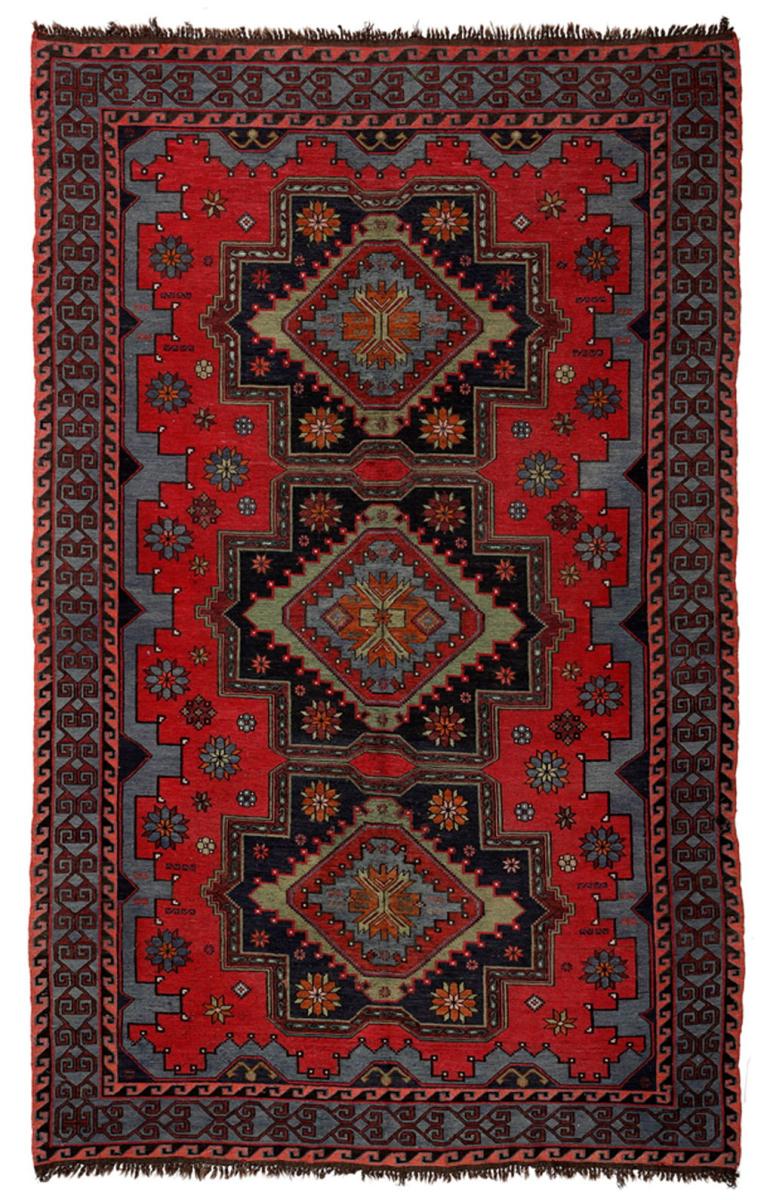 SUMAK EL DOKUMA KİLİM KIRMIZI 195x302